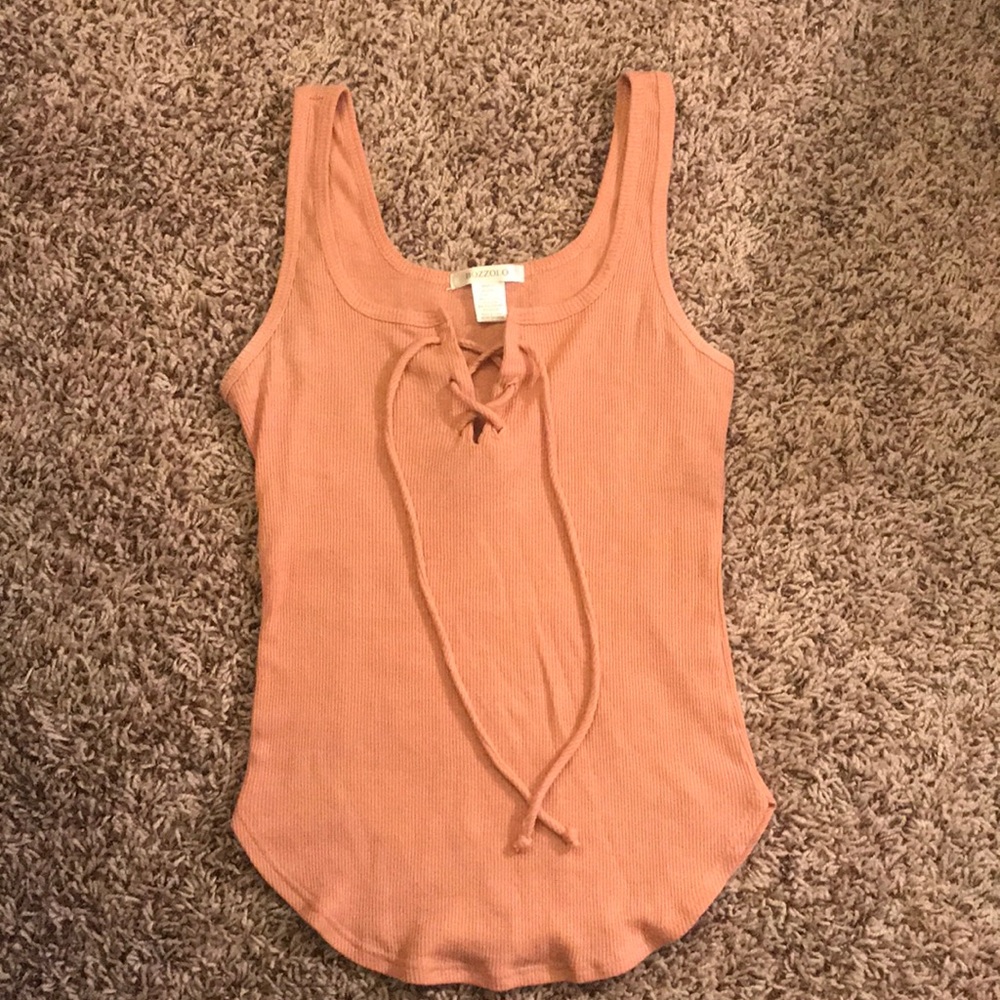 Lace Up Tank Top